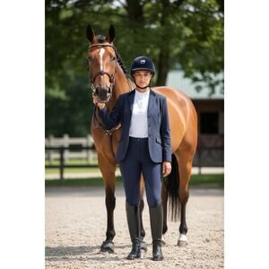 Millers Ladies Riding Pants Size 34 L Navy Blue Breeches Equestrian Jodhpurs